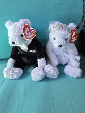 Ty Bride & Groom Wedding Bears